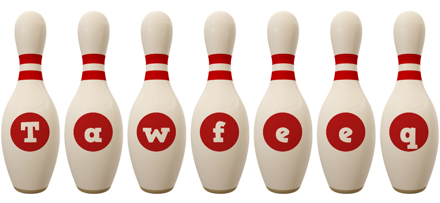 Tawfeeq bowling-pin logo