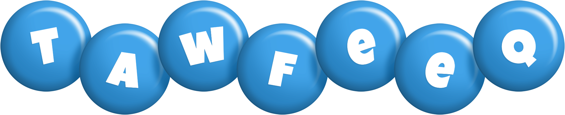Tawfeeq candy-blue logo