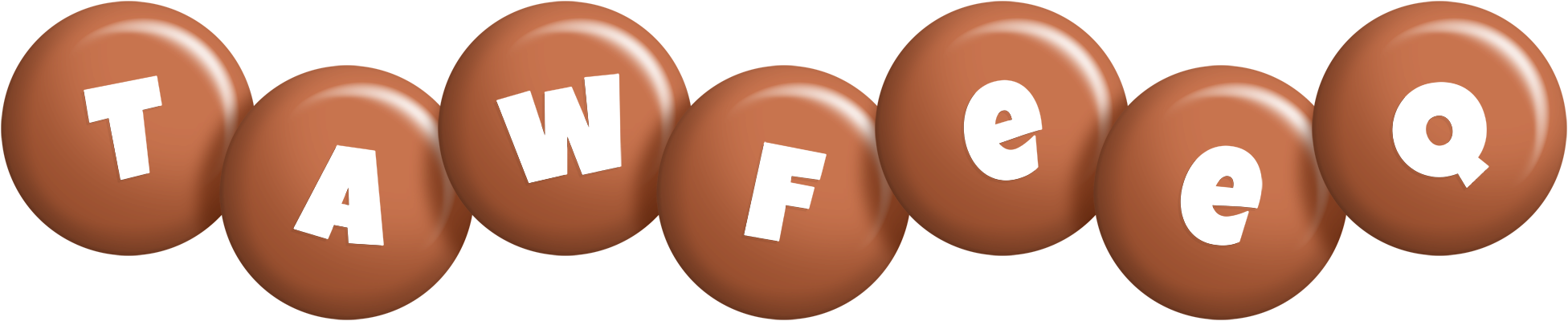 Tawfeeq candy-brown logo
