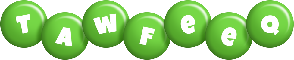 Tawfeeq candy-green logo