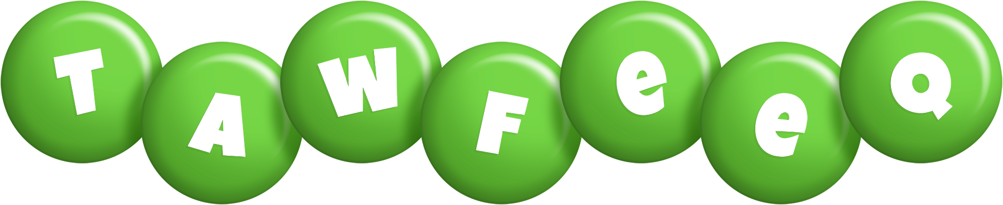 Tawfeeq candy-green logo