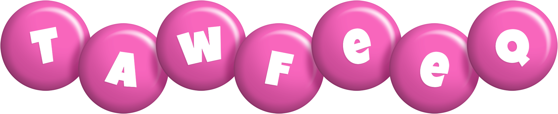 Tawfeeq candy-pink logo