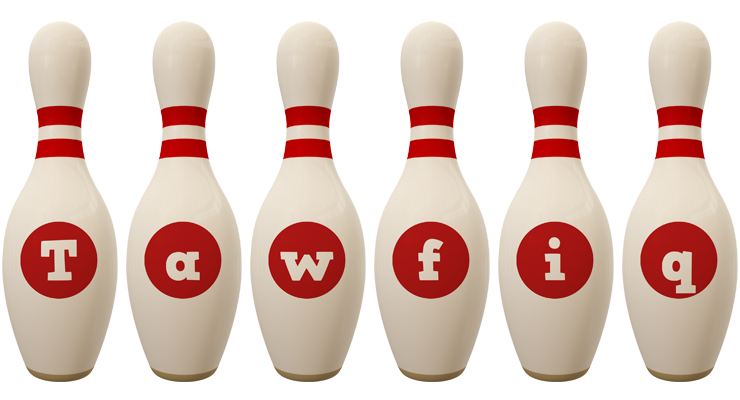Tawfiq bowling-pin logo