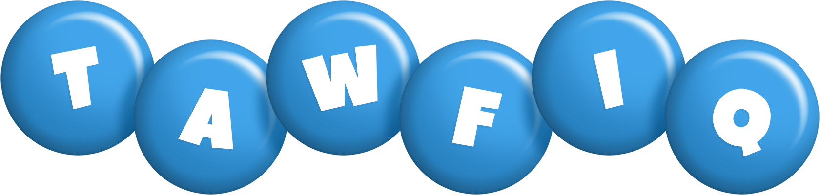 Tawfiq candy-blue logo