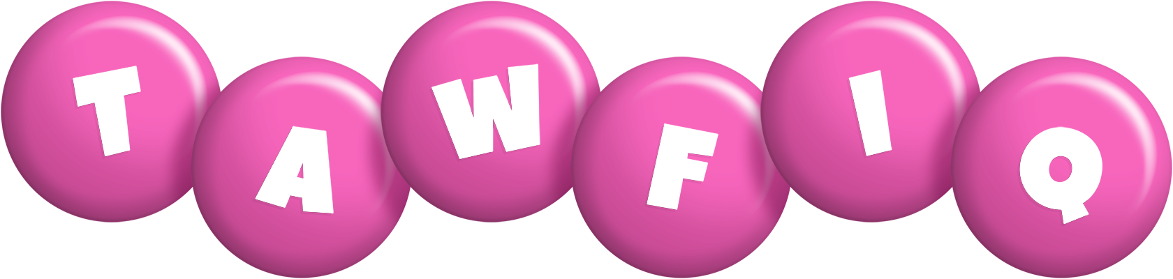 Tawfiq candy-pink logo