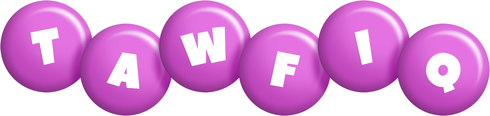 Tawfiq candy-purple logo