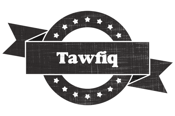 Tawfiq grunge logo