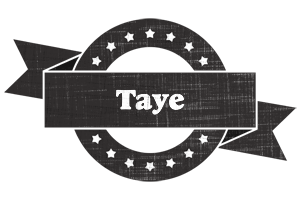 Taye grunge logo