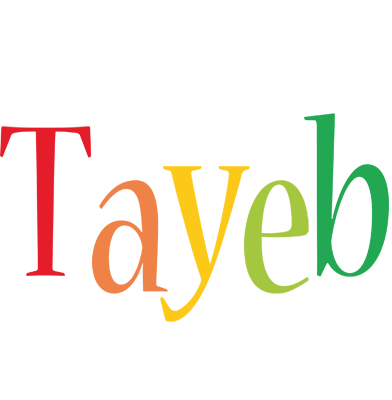Tayeb birthday logo