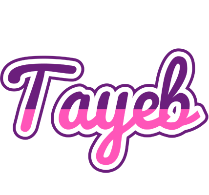 Tayeb cheerful logo