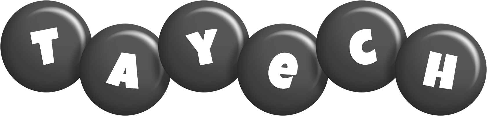 Tayech candy-black logo