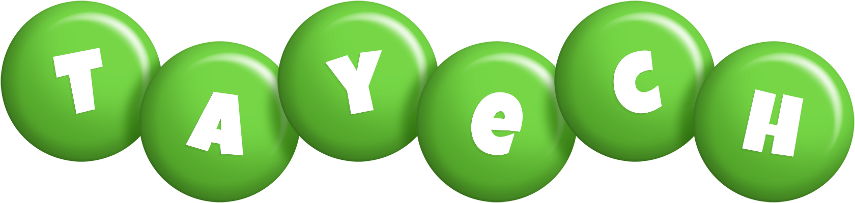 Tayech candy-green logo