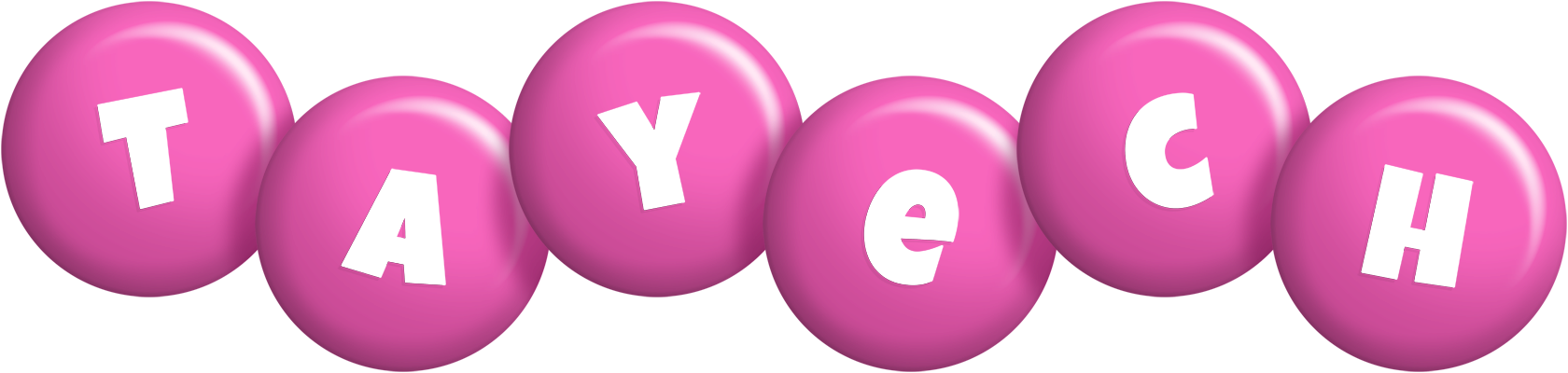 Tayech candy-pink logo