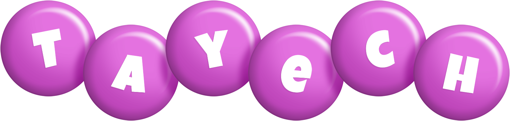 Tayech candy-purple logo