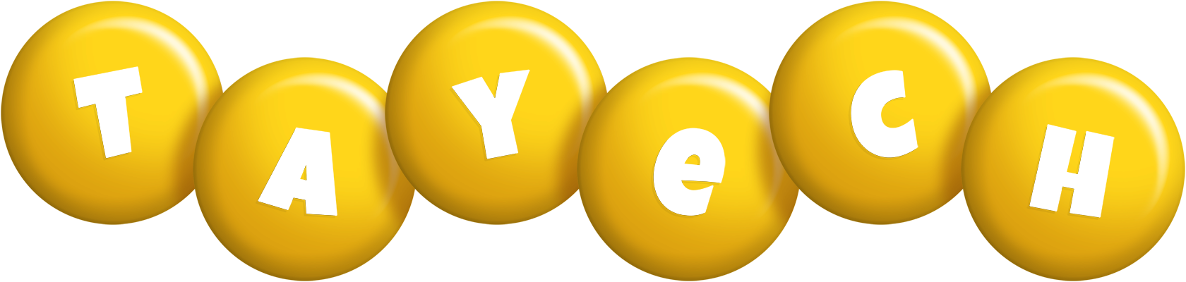 Tayech candy-yellow logo