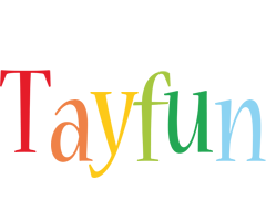 Tayfun birthday logo