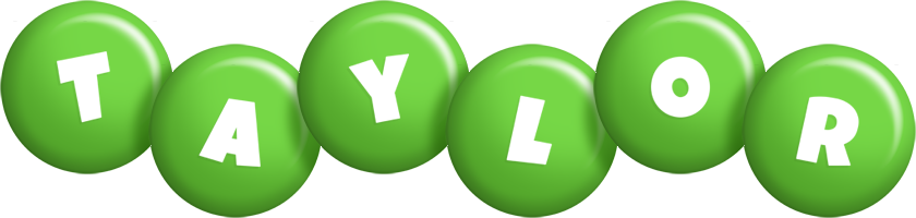 Taylor candy-green logo