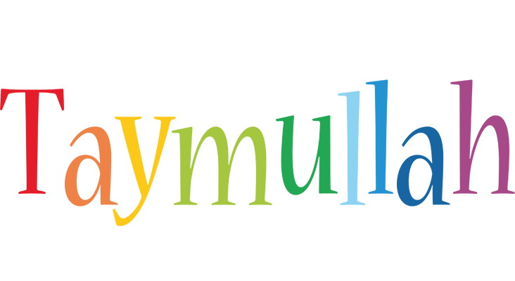 Taymullah birthday logo