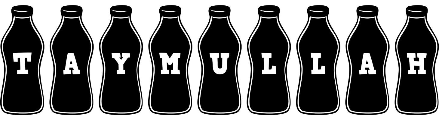 Taymullah bottle logo