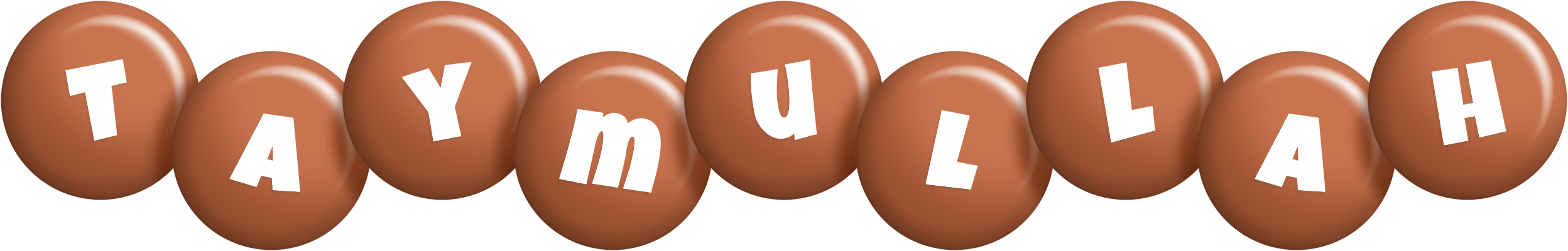 Taymullah candy-brown logo
