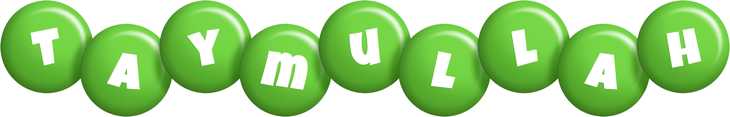 Taymullah candy-green logo