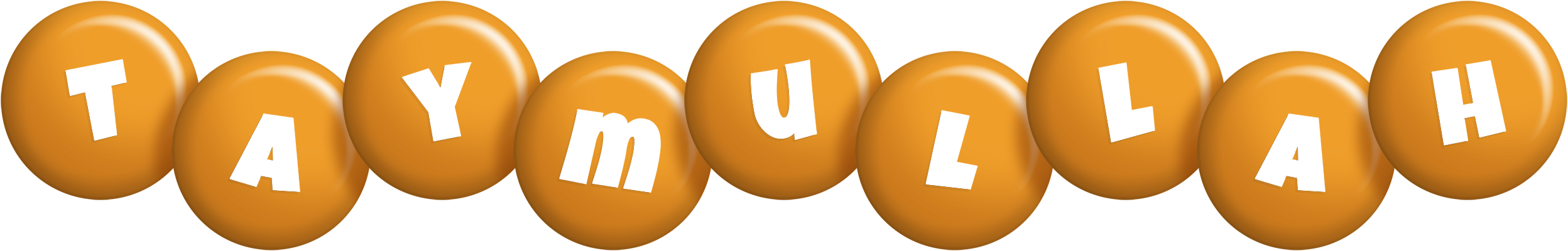 Taymullah candy-orange logo
