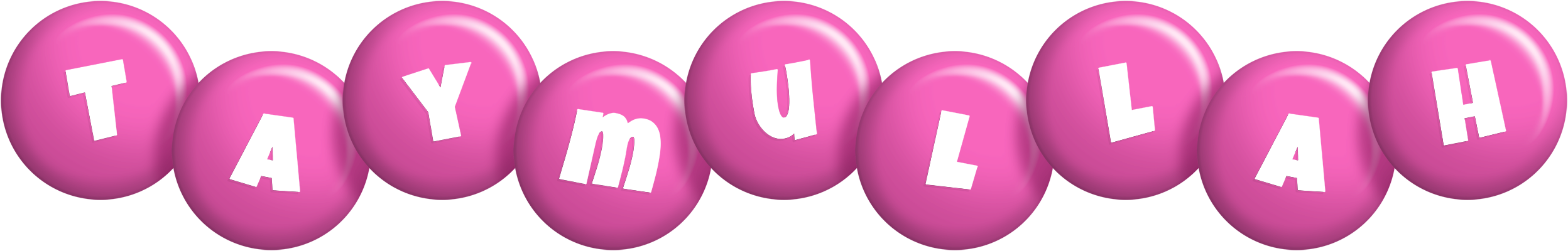 Taymullah candy-pink logo