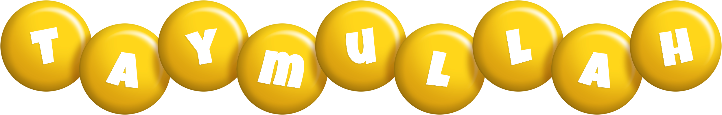 Taymullah candy-yellow logo