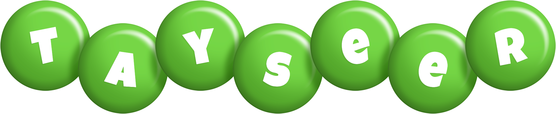 Tayseer candy-green logo