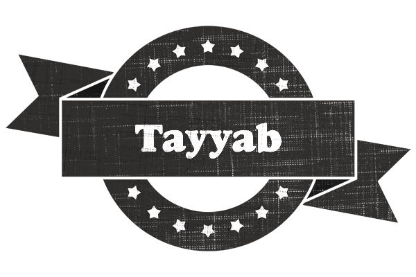 Tayyab grunge logo