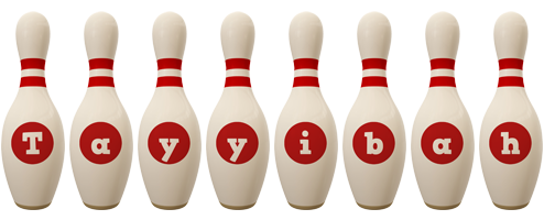 Tayyibah bowling-pin logo