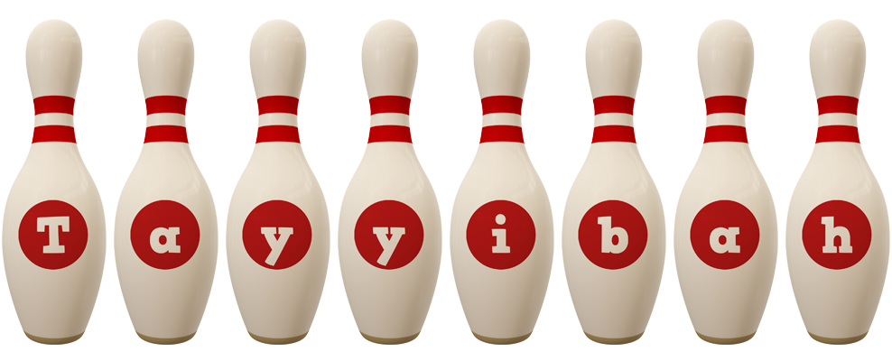Tayyibah bowling-pin logo