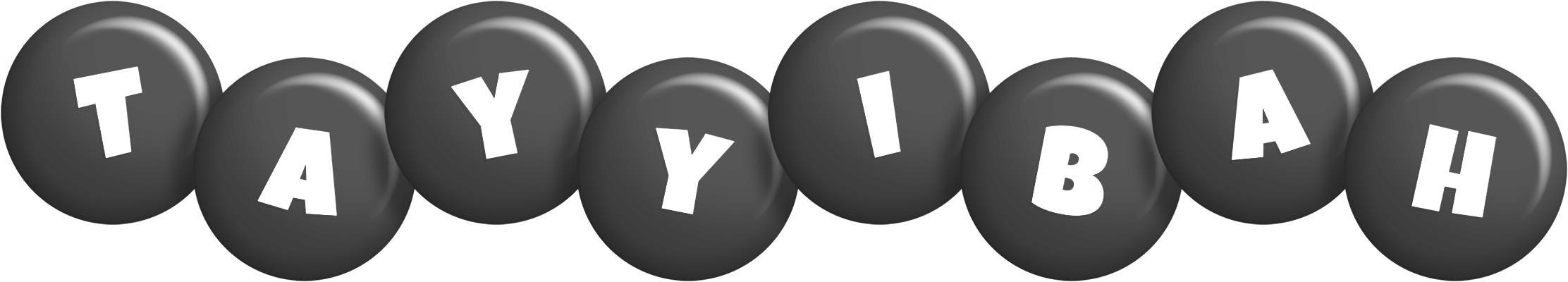 Tayyibah candy-black logo