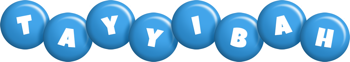 Tayyibah candy-blue logo