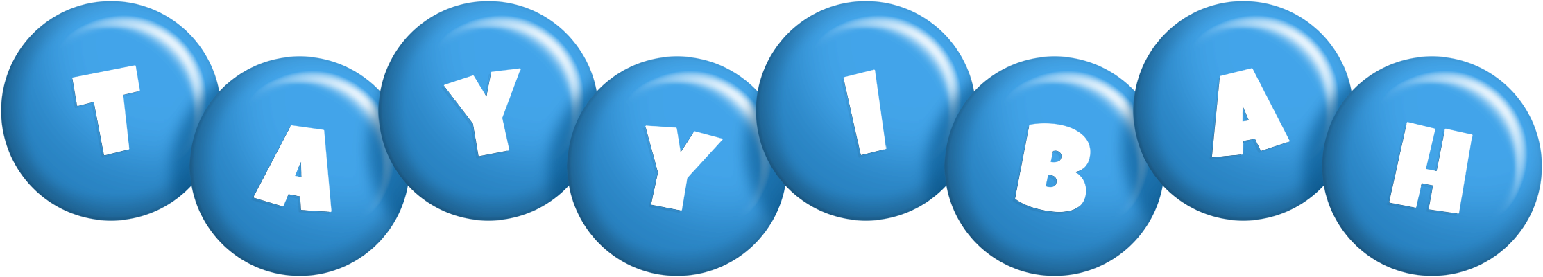 Tayyibah candy-blue logo