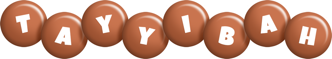 Tayyibah candy-brown logo