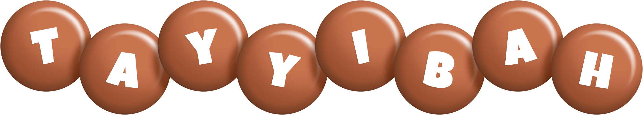 Tayyibah candy-brown logo