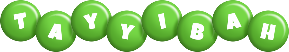 Tayyibah candy-green logo