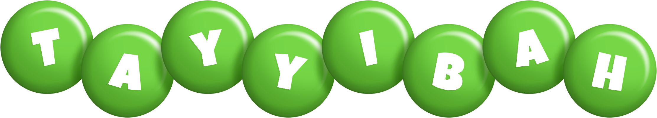 Tayyibah candy-green logo