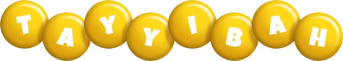 Tayyibah candy-yellow logo