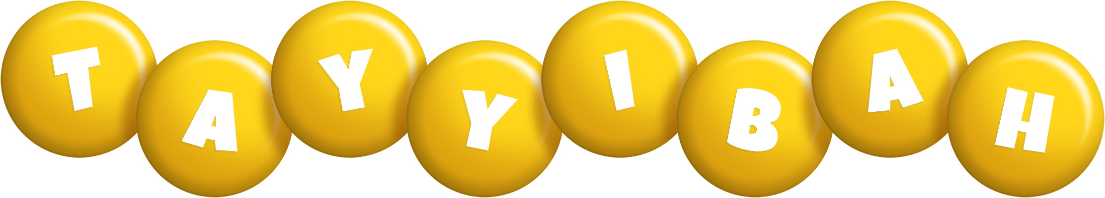 Tayyibah candy-yellow logo