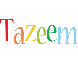 Tazeem birthday logo