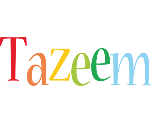 Tazeem birthday logo