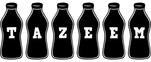 Tazeem bottle logo