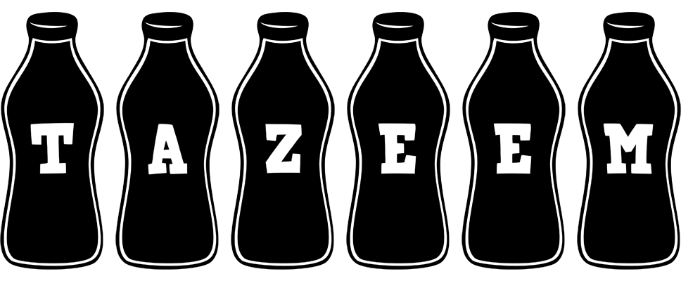 Tazeem bottle logo