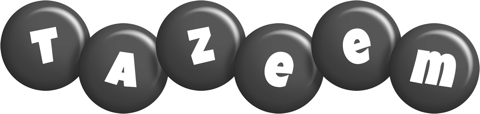 Tazeem candy-black logo
