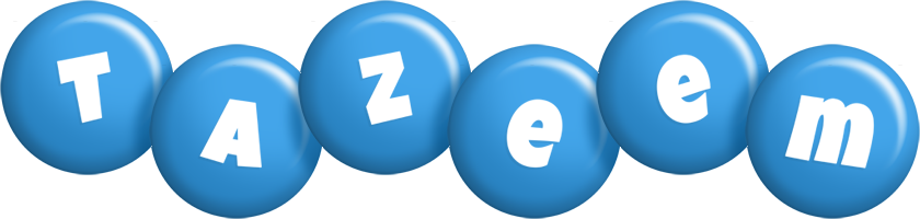 Tazeem candy-blue logo