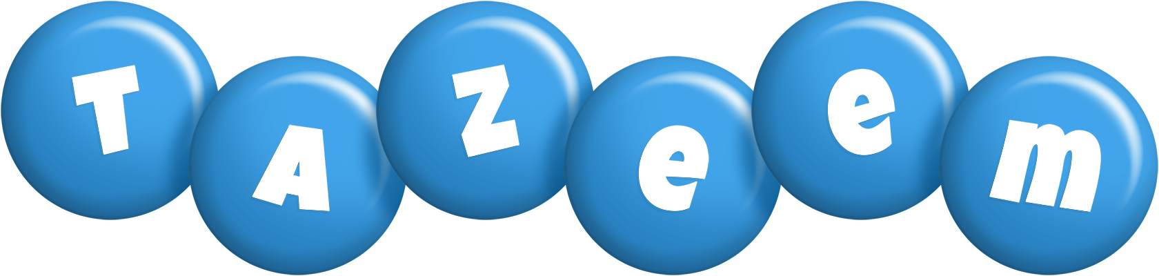 Tazeem candy-blue logo