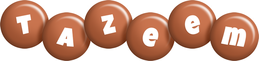 Tazeem candy-brown logo