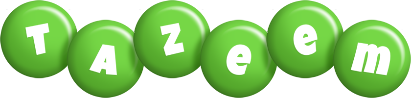 Tazeem candy-green logo